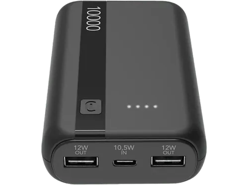 Powerbank CellularLine PBENTRY10000K 10000 mAh USB tipo A a USB tipo C Negro