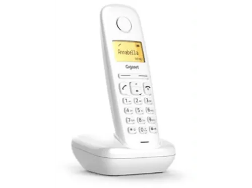 Teléfono Gigaset A170 Identificador de llamada Rellamada 50 contactos Blanco