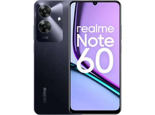 Móvil realme Note 60 Negro 128 GB 6GB 6.75" HD+ UNISOC T612 Octa-core 5000 mAh