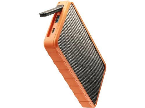 Powerbank CellularLine PBSOLAR10000O 10000 mAh USB tipo C a USB tipo C Naranja y negro