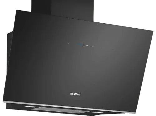 Campana decorativa Siemens LC91KLT60 iQ700 5 velocidades 1007 m³/h iQdrive Ultra silencioso App Home Connect  90 cm Negro