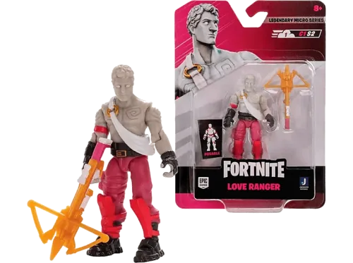 Figura Sherwood Fortnite Legendary Micro LOVER RANGER 7cm Rosa y blanco