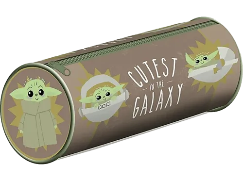 Estuche Pyramid Star Wars: The Mandalorian (Cutest In The Galaxy) Barrel Cremallera Licencia Oficial Star Wars