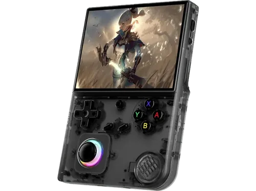 Consola retro portátil Anbernic RG40XXV 4" IPS Tarjeta 64 GB incorporada Luz RGB Compatible salida TV Wi-Fi Bluetooth Negro