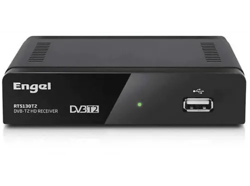Sintonizador TDT Engel RT5130T2 USB HDMI Euroconector DVB-T2 (TDT2) Timeshift Negro
