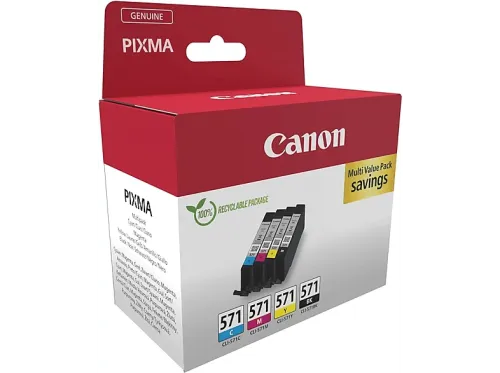 Cartucho de tinta Canon CLI-571 349 páginas Negro Magenta Cian y Amarillo Multicolor