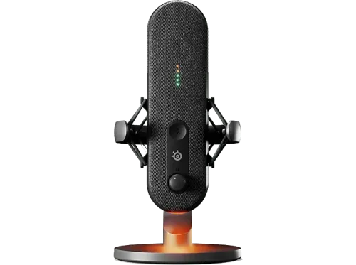 Micrófono SteelSeries Alias USB-C Cancelación de Ruido RGB Ambiental Negro