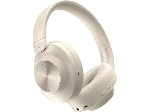 Auriculares inalámbricos Vieta Way 4 Circumaurales Bluetooth 50h Autonomía Diseño doble plegado Micrófono Blanco