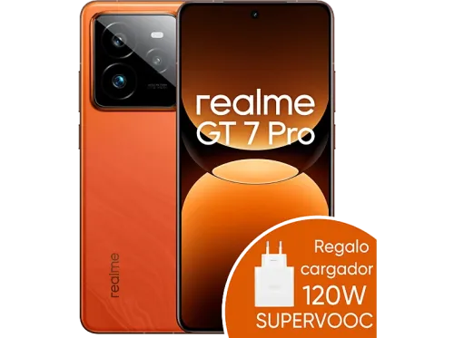 Móvil realme GT 7 Pro Mars Orange 512 GB 12 GB 6.78" AMOLED Full HD+ 120Hz Qualcomm Snapdragon® 8 Elite 6500 mAh