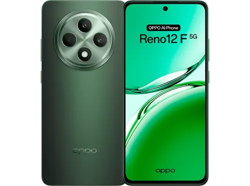 Móvil OPPO Reno 12 F 5G 256 GB 8 GB RAM 6.67" AMOLED Full HD+ 120 Hz Mediatek Dimensity 6300 5G 5000 mAh Black Green Android