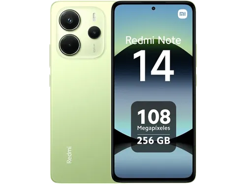 Móvil Xiaomi Redmi Note 14 Verde lima 256 GB 8 GB RAM 6.67" AMOLED FHD+ MediaTek Helio g99-Ultra 5500 mAh