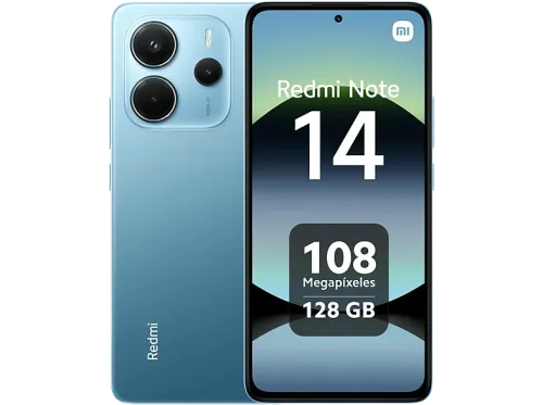 Móvil Xiaomi Redmi Note 14 Azul océano 128 GB 6 GB RAM 6.67" AMOLED FHD+ MediaTek Helio g99-Ultra 5500 mAh