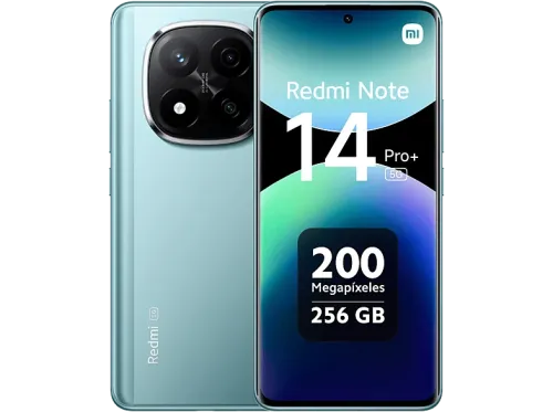 Móvil Xiaomi Redmi Note 14 Pro+ 5G Azul ártico 256 GB 8 GB RAM 6.67" AMOLED 1.5K Snapdragon 7s Gen 3. 5110 mAh