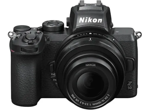 Cámara EVIL Nikon Z 50 + Objetivo 16-50mm + Adaptador FTZ II 20.9 megapixel Pantalla 8 cm Wi-Fi Bluetooth Negro