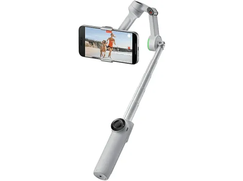 Gimbal Insta360 Flow 2 Pro 10h Autonomía Estabilización de 3 ejes Deep track 4.0 impulsado por IA Gris