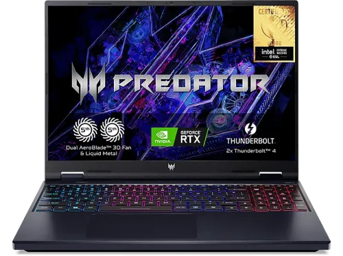 Portátil gaming Acer Predator Helios Neo 16 PHN16-72 16"WQXGA Intel® Core™ i7-14650HX 16GB RAM 1TB SSD GeForce RTX™4060 Sin sistema operativo