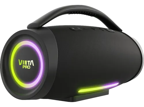 Altavoz inalámbrico Vieta Thunder 2 150 W Bluetooth 5.3 24 h autonomía Resistencia al agua IPX6 Función True Wireless Negro
