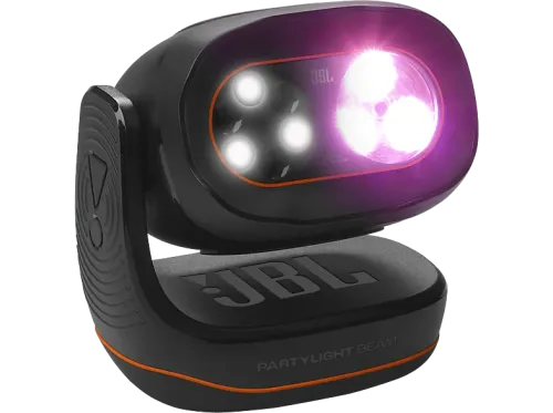 Altavoces JBL PartyLight Beam Con luces RGB y LED Bluetooth 5.3 Micrófono Negro