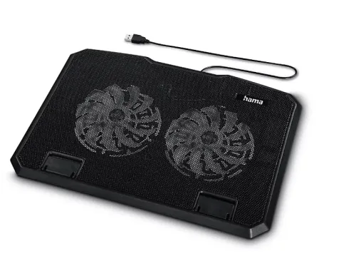 Ventilador para portátil Hama 00126806 USB-A Ajustable en altura/Antideslizante 25 dB(A) Negro