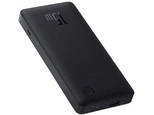 Powerbank Baseus Airpow Lite 10000 mAh 1x USB-A 1x USB-C Negro