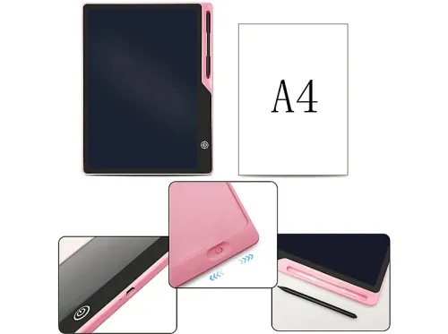 Pizarra electrónica Dam DMAN0145C56CLOR 16" Batería recargable Cristal líquido Fondo multicolor Rosa