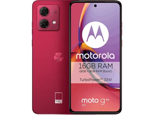 Móvil Motorola moto g84 5G Viva magenta 256 GB 8GB 6.5" Full HD+ POLED Qualcomm® Snapdragon™ 695 5G  5000 mAh
