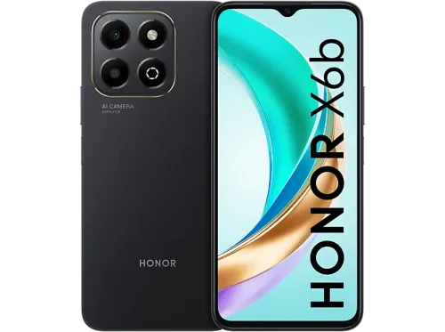 Móvil Honor X6b Midnight Black 128 GB 4 GB RAM 6.56" TFT LCD HD+ MediaTek Helio G85 5200 mAh Android