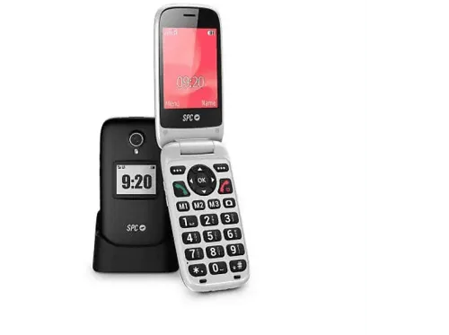 Móvil SPC Polaris Negro 48 MB + 128 MB 1400 mAh Compatible con SPC Care GPS 4G SOS