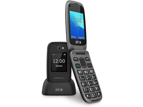 Móvil SPC Harmony 4G Negro Memoria interna 48MB + 128MB 1000 mAh 2.4" Pantalla Principal USB-C