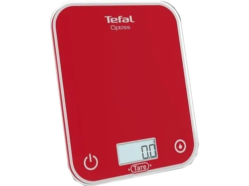 Balanza de cocina Tefal Optiss 5 kg Electrónica Función tara Apagado Automático Rojo