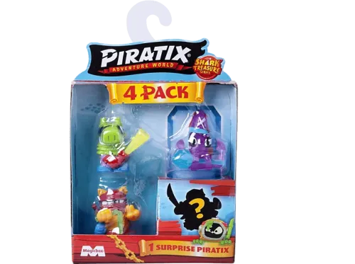 Juego Magicbox 530PPX2B412IN00 Piratix pack de 4 figuras sorpresas