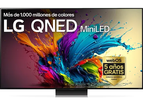 TV QNED 86" LG 86QNED91T6A UHD 4K Procesador Inteligente 4K α8 Smart TV DVB-T2 (H.265) Negro Dark Meteor Titan