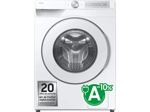 Lavadora carga frontal Samsung WW90DG6U85HHU3 9 kg 1400 rpm Autodosificador  AI EcoBubble™  AI Wash Blanco