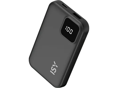 Powerbank Isy IPP 5001 5000 mAh 1x USB-C 1x USB-A Negro