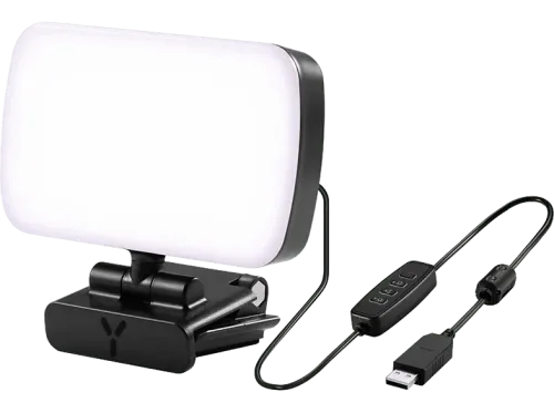Lámpara Isy IVL-1000 7W USB-A Brillo Ajustable Negro