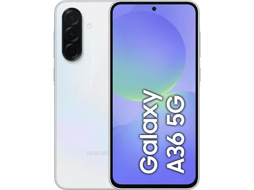 Móvil Samsung Galaxy A36 5G Blanco 128 GB 6 GB RAM 6.7"  FHD+ Super AMOLED Qualcomm Snapdragon 6 Gen 3 5000 mAh Android 15