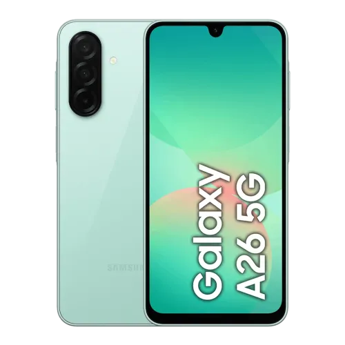 Móvil Samsung Galaxy A26 5G Menta 256 GB 8 GB RAM  6.7" FHD+ Super AMOLED Samsung Exynos 1380 5000 mAh Android 15