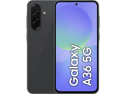 Móvil Samsung Galaxy A36 5G Negro 256 GB 8 GB RAM 6.7"  FHD+ Super AMOLED Qualcomm Snapdragon 6 Gen 3 5000 mAh Android 15