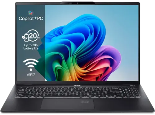 Portátil Acer Swift 16 AI SF16-51-792S Copilot+ PC 16" OLED 4K Intel® Core™ Ultra 7 258V 48 TOPS 32GB RAM 1TB SSD Intel® Arc™ Graphics W11