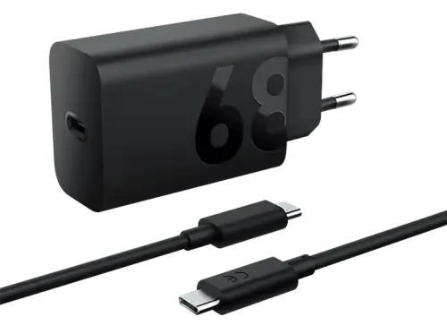Cargador de pared Lenovo Cargador de pared USB-C de 68 W para tablets USB-C PD Negro