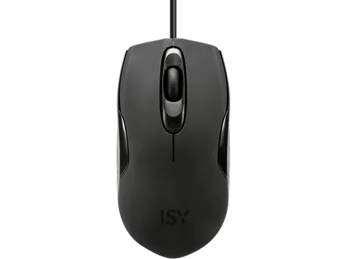 Ratón ISY ICM-3000-1 Cable 1600 dpi 4 Botones Óptico por diodos Láser Negro