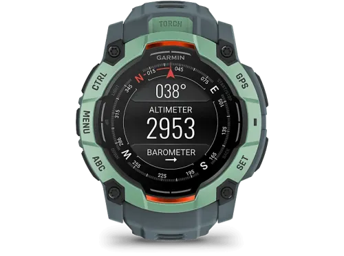 Reloj deportivo Garmin Instinct 3 Verde 50mm 1.3" AMOLED Silicona 10 ATM Garmin Connect™ BT® ANT+®