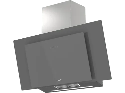 Campana decorativa Cata THALASSA PRO 900GGR 6 Niveles de Extracción 842 m³/h 90 cm Ancho Tira LED Temporizador Gris