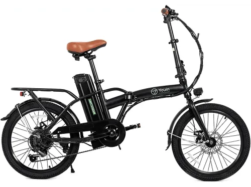 Bicicleta eléctrica Youin You-Ride Amsterdam 250W 25 km/h Autonomía 45 km Plegable 5 modos IP54 Negro