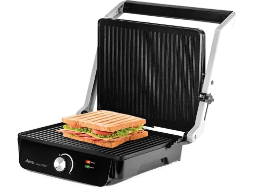 Grill Ufesa Jaya 2000 2000 W Superfice 29 x 24.5cm Asa de toque frío Regulador de temperatura Negro