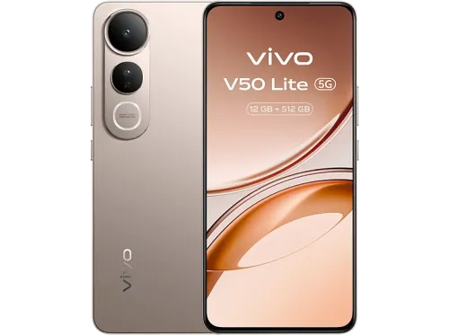 Móvil vivo V50 Lite Titanium Gold 512 GB 12 GB RAM 6.77" AMOLED MediaTek Dimensity 6300 6500mAh