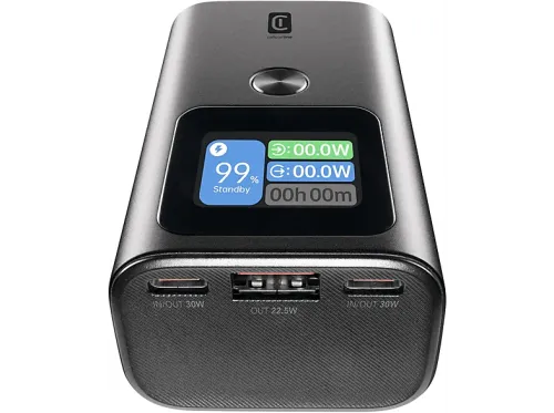 Powerbank CellularLine ULTRON 10000 mAh 30W  Universal USB-C Negro