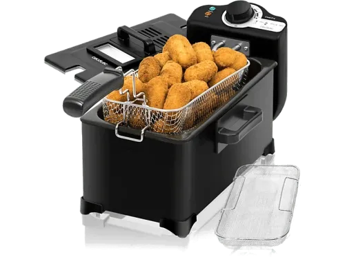 Freidora Cecotec 3033 Cleanfry 3 L 2000 W Cubeta Desmontable Negro