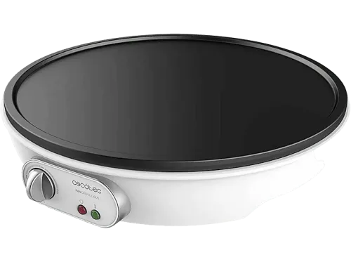 Crepera Cecotec Fun Crepelicious 1000 W Potencia regulable Diametro 30.5 cm Blanco
