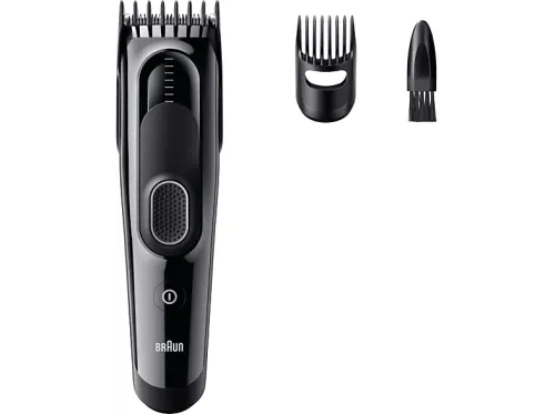 Cortapelos Braun Series 5 HC5510 Memoria SafetyLock 9 ajustes de longitud 1 peine 50 min autonomía  Negro